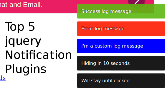 jquery-notification